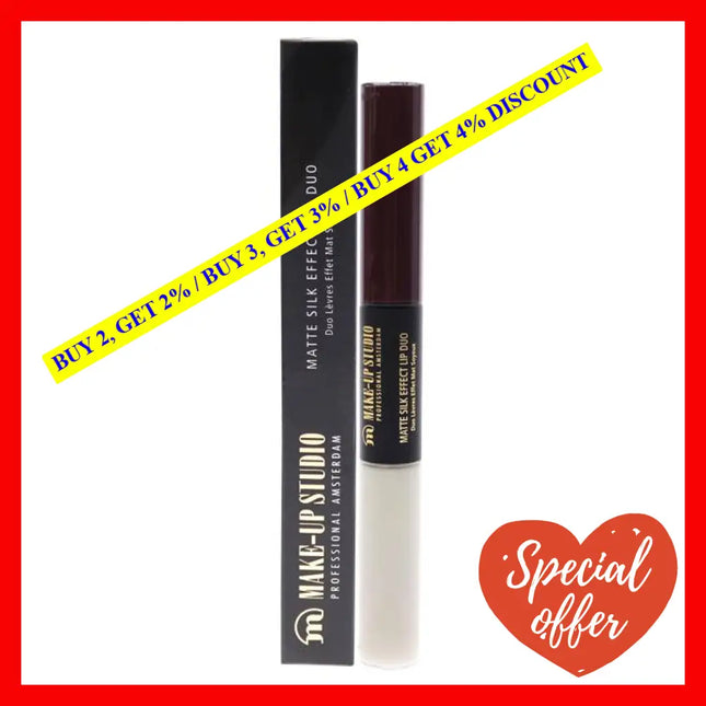 Matte Silk Effect Lip Duo - Juicy Blackberry By Make-Up Studio For Women 0.1 Oz Lipstick