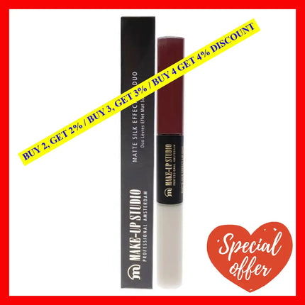 Matte Silk Effect Lip Duo - Velvet Mauve By Make-Up Studio For Women 2 X 0.1 Oz Lipstick