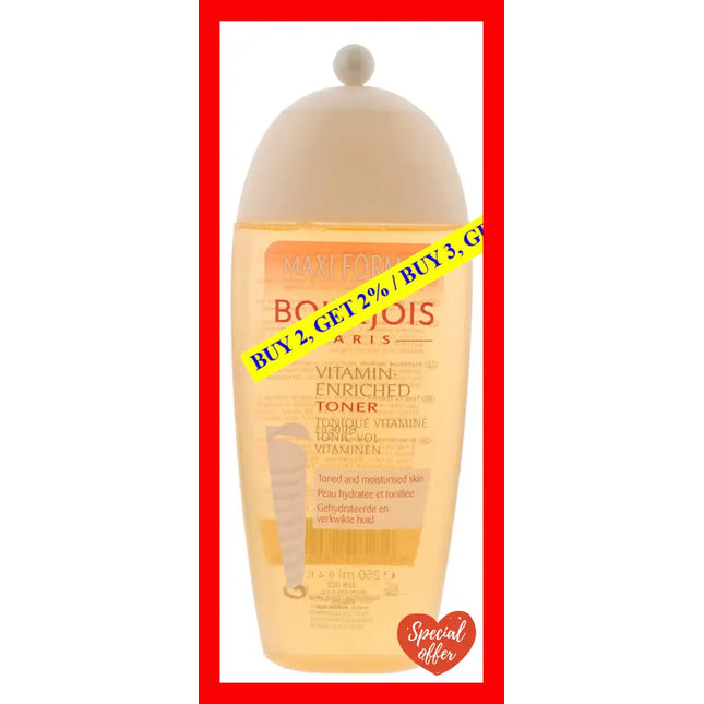 Maxi Format Vitamin-Enriched Toner By Bourjois For Women - 8.4 Oz