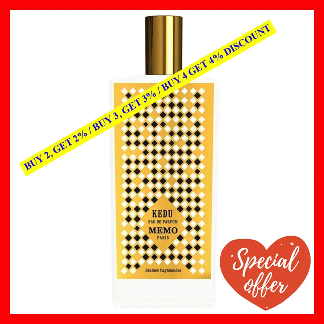 Memo Paris Kedu Perfume Eau De Parfum Spray 2.5 Oz 75Ml Unisex