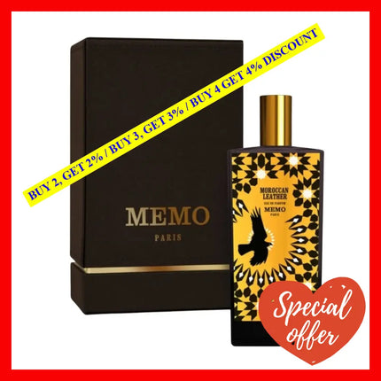 Memo Paris Moroccan Leather Perfume 2.5Oz/75Ml Eau De Parfum Spray