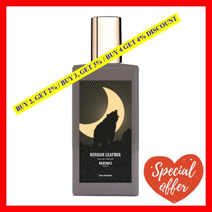 Memo Paris Russian Leather New Packaging Eau De Parfum Spray 2.5 Oz 75Ml Unisex