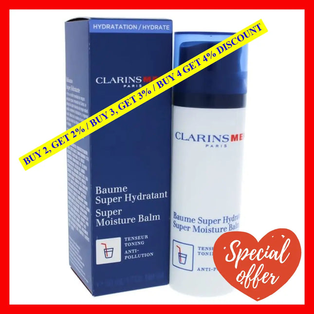 Men Super Moisture Balm By Clarins For - 1.7 Oz