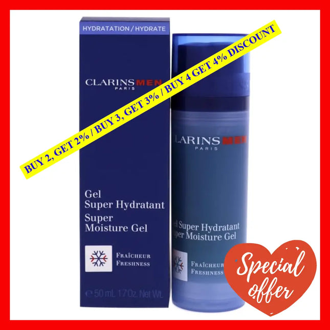 Men Super Moisture Gel By Clarins For - 1.7 Oz