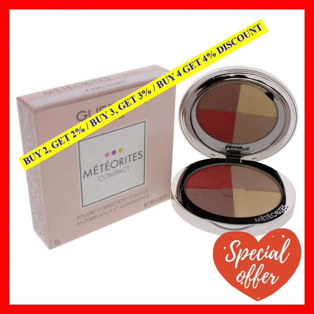 Meteorites Compact Blotting And Lighting Powder - 4 Golden By Guerlain For Women 0.28 Oz