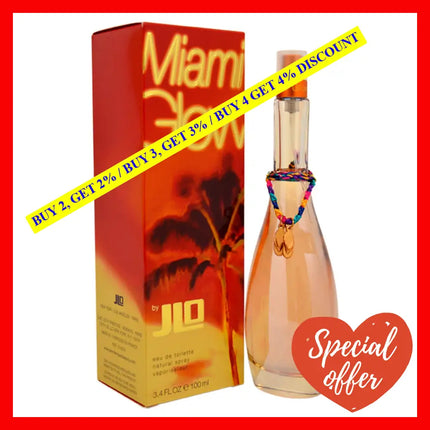 Miami Glow By Jennifer Lopez For Women - 3.4 Oz Edt Spray