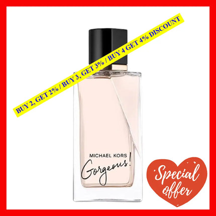 Michael Kors Gorgeous Eau De Parfum Spray 3.4Oz - 100Ml