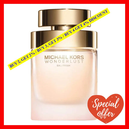 Michael Kors Wonderlust Eau Fresh By For Women - 3.4 Oz Edt Spray Oz / 100 Ml