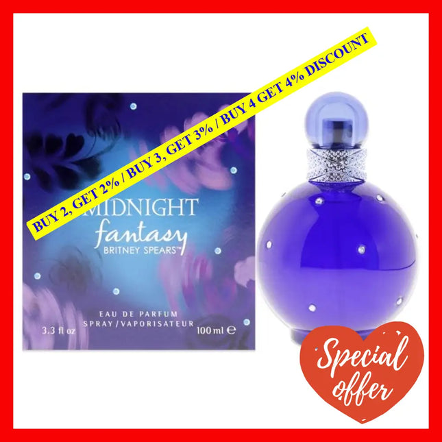 Midnight Fantasy By Britney Spears For Women - 3.3 Oz Edp Spray