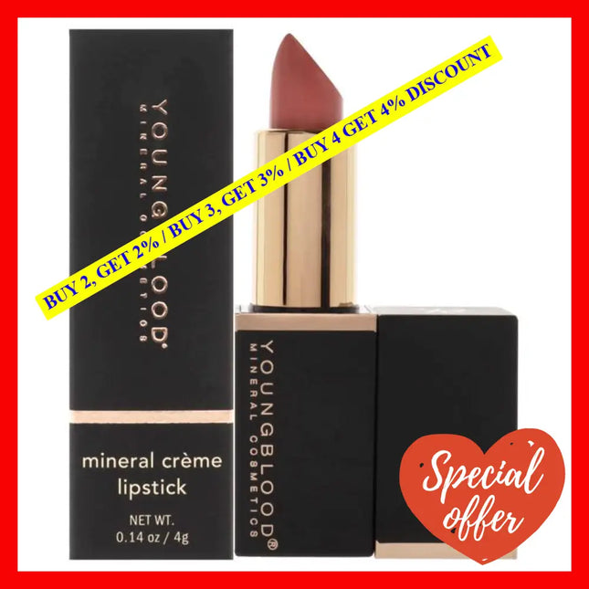 Mineral Creme Lipstick - Coral Beach By Youngblood For Women 0.14 Oz