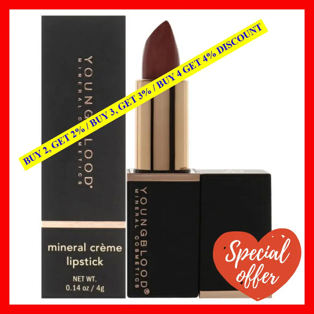 Mineral Creme Lipstick - Smolder By Youngblood For Women 0.14 Oz