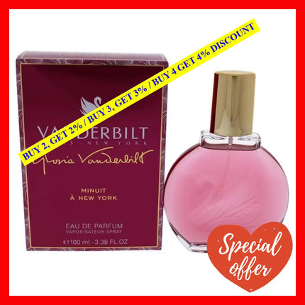 Minuit A New York By Gloria Vanderbilt For Women - 3.38 Oz Edp Spray