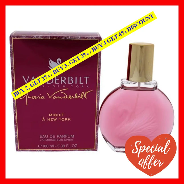 Minuit A New York By Gloria Vanderbilt For Women - 3.38 Oz Edp Spray