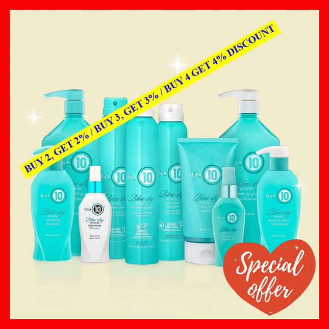 Miracle Blow Dry Glossing Leave-In By Its A 10 For Unisex - 4 Oz Treatment