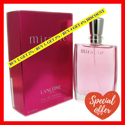 Miracle By Lancome For Women - 3.4 Oz Edp Spray