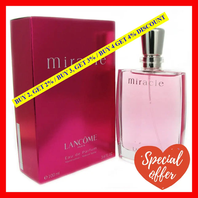 Miracle By Lancome For Women - 3.4 Oz Edp Spray