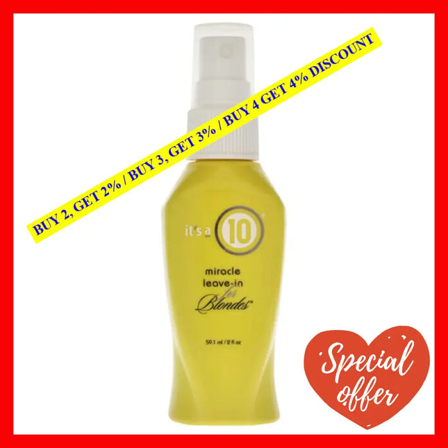 Miracle Leave-In For Blondes By Its A 10 Unisex - 2 Oz Treatment