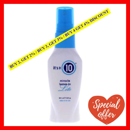Miracle Leave-In Lite By Its A 10 For Unisex - 2 Oz Spray