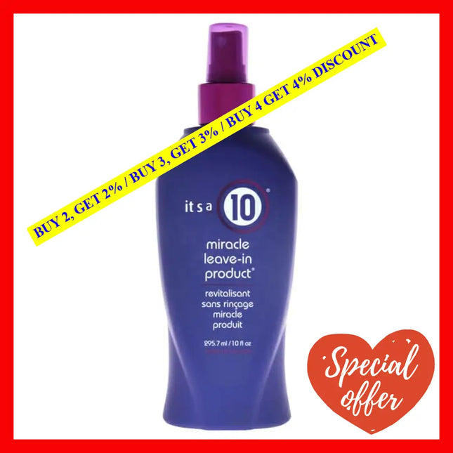Miracle Leave In Product By Its A 10 For Unisex - Oz Spray
