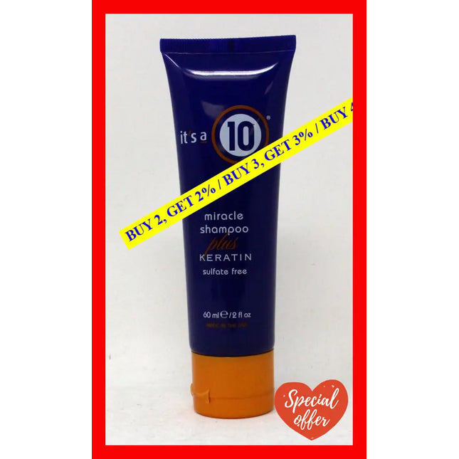 Miracle Shampoo Plus Keratin By Its A 10 For Unisex - 2 Oz