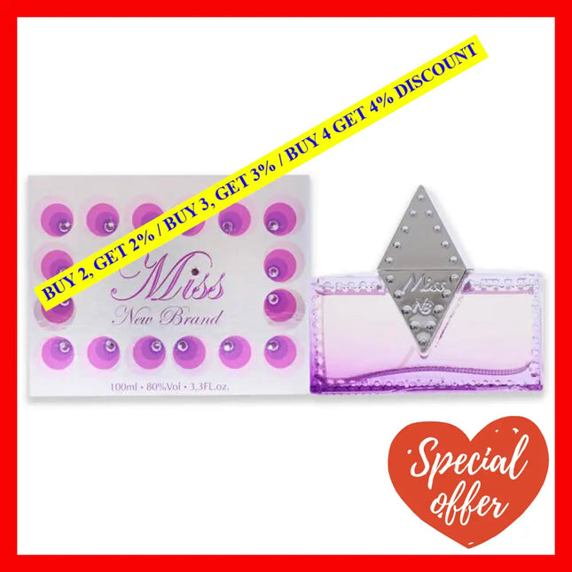 Miss By New Brand For Women - 3.3 Oz Edp Spray