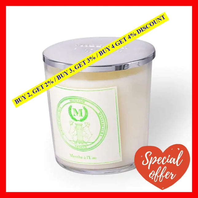Mizensir Menthe A L’eau Summer Candle 230G-8.1Oz Classic Candle.