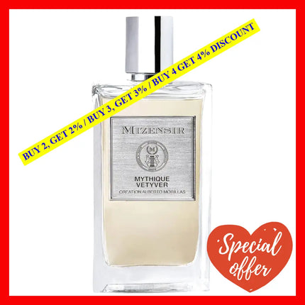 Mizensir Mythique Vetyver Edp Spray 3.4Oz - 100Ml