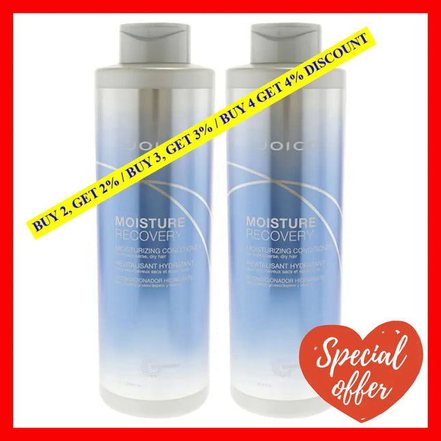 Moisture Recovery Conditioner By Joico For Unisex - 33.8 Oz Pack Of 2