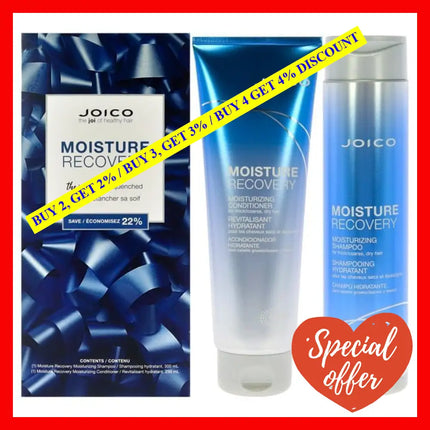 Moisture Recovery Kit By Joico For Unisex - 2 Pc 10.1Oz Shampoo 8.5Oz Conditioner