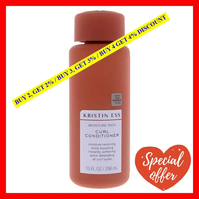 Moisture Rich Curl Conditioner By Kristin Ess For Unisex - 10 Oz