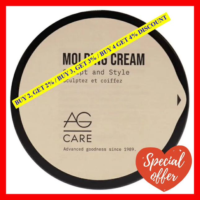 Molding Cream Sculpt And Style By Ag Hair Cosmetics For Unisex - 2.5 Oz