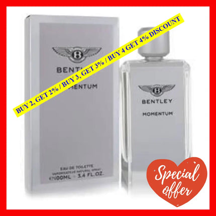 Momentum By Bentley For Men - 3.4 Oz Edt Spray