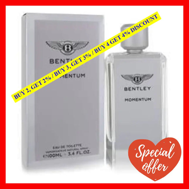 Momentum By Bentley For Men - 3.4 Oz Edt Spray