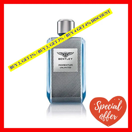 Momentum Unlimited By Bentley For Men - 3.4 Oz Edt Spray