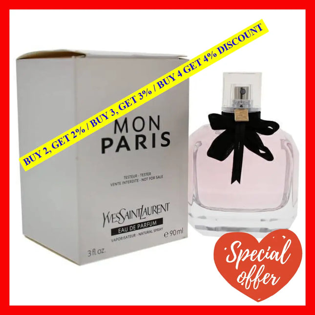 Mon Paris By Yves Saint Laurent For Women - 3 Oz Edp Spray (Tester)