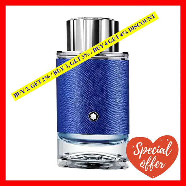Mont Blanc Explorer Ultra Blue For Men 3.3 Oz 100 Ml Eau De Parfum Spray