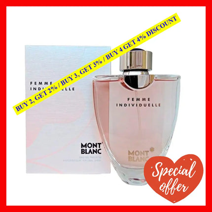 Mont Blanc Individuelle By For Women - 2.5 Oz Edt Spray