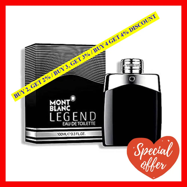 Mont Blanc Legend By For Men - 3.3 Oz Edt Spray