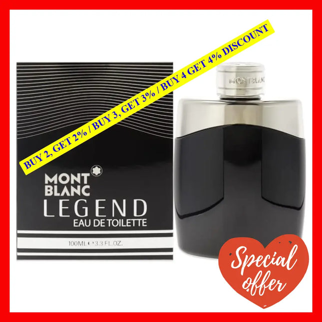 Mont Blanc Legend By For Men - 3.3 Oz Edt Spray