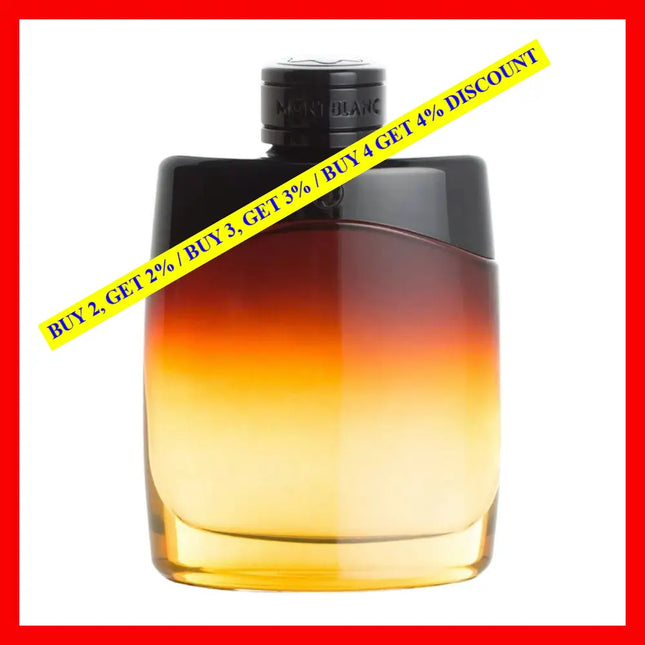 Mont Blanc Legend Night For Men Eau De Parfum 3.3 Oz 100 Ml Spray
