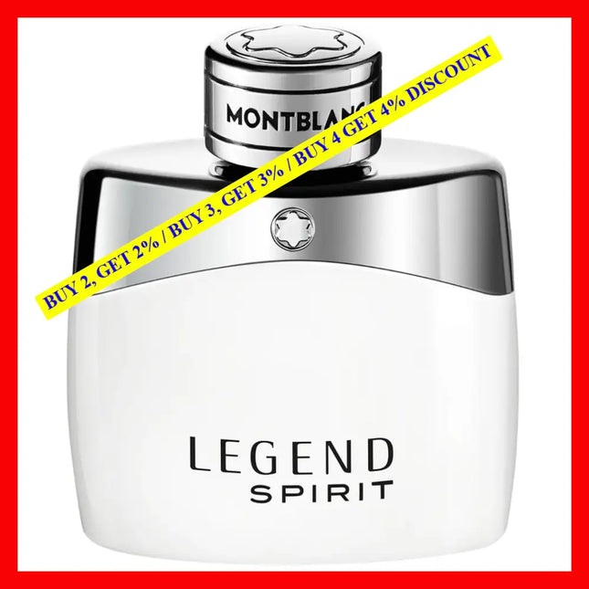 Mont Blanc Legend Spirit Cologne Eau De Toilette Spray 1.7 Oz 50 Ml For Men