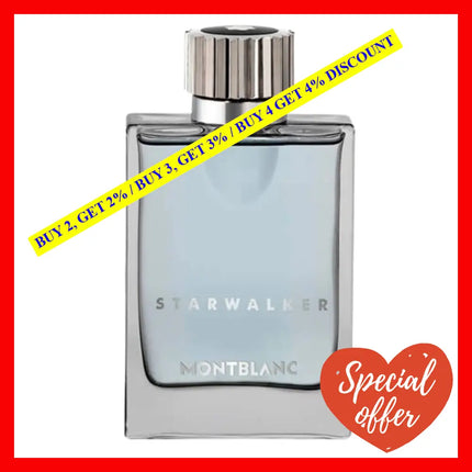 Mont Blanc Starwalker For Men Eau De Toilette Spray 2.5 Oz 75 Ml