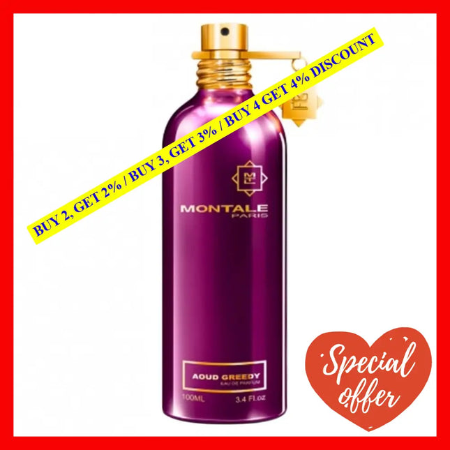 Montale Aoud Greedy Unisex Eau De Parfum Spray 3.4Oz/100Ml