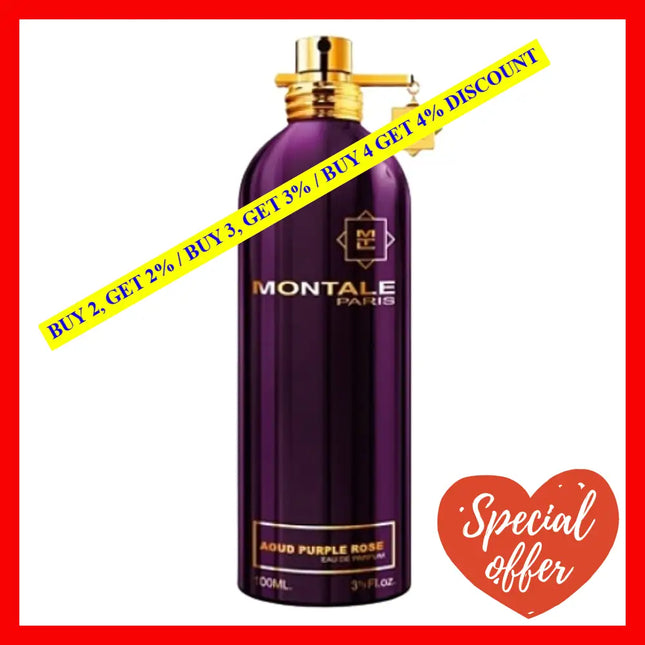 Montale Aoud Purple Rose Edp Spray Rose/Montale Eau De Parfum 3.3 Oz (100 Ml) (U)