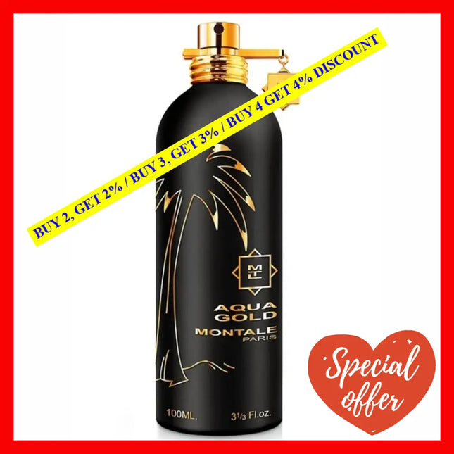 Montale Aqua Gold For Unisex Ml Eau De Parfum Spray 3.4 Oz / 100