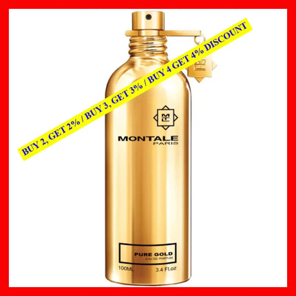 Montale Pure Gold Perfume Unisex Eau De Parfum Ml Spray 3.4 Oz / 100