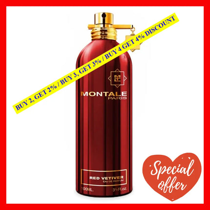 Montale Red Vetiver Unisex Eau De Parfum Spray Ml 3.4 Oz / 100