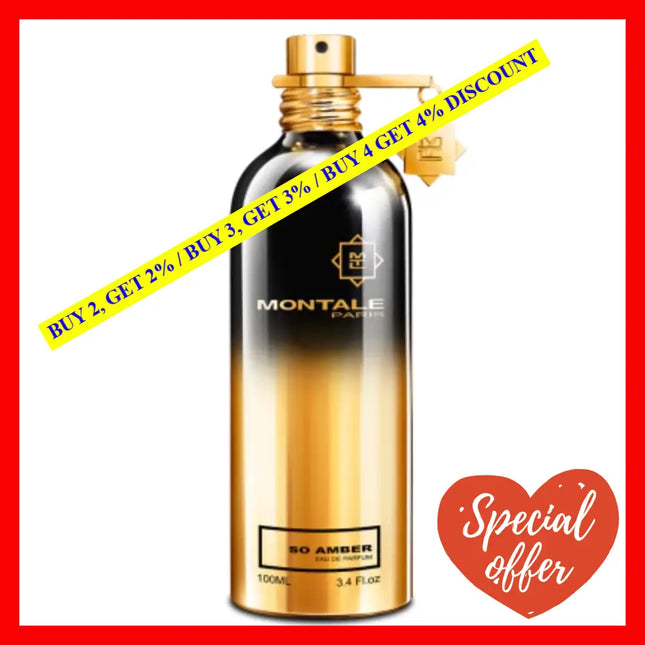 Montale So Amber Eau De Parfum Spray 3.4Oz - 100Ml