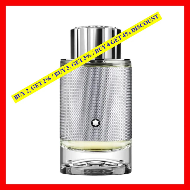 Montblanc Explorer Platinum For Men Eau De Parfum Spray 3.4Oz - 100Ml