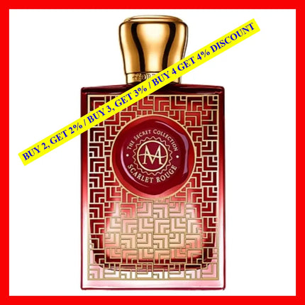 Moresque Parfums Scarlet Rouge 2.5Oz-75Ml Eau De Parfum Spray For Men